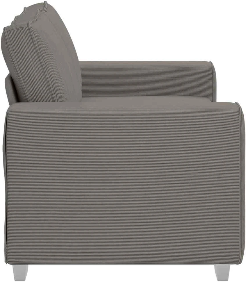 Dvivietė sofa, šviesiai pilka, 160x77x82 cm, velvetas, audinys