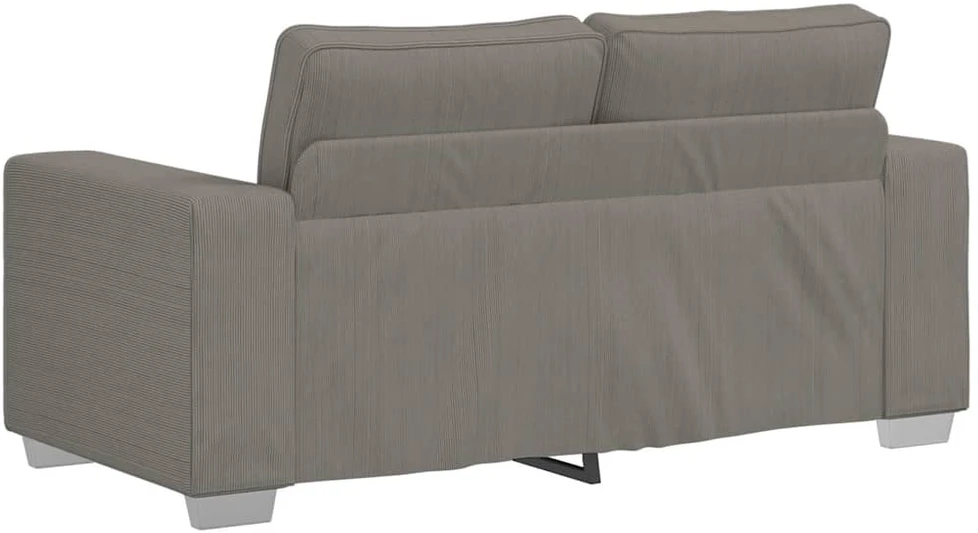 Dvivietė sofa, šviesiai pilka, 160x77x82 cm, velvetas, audinys