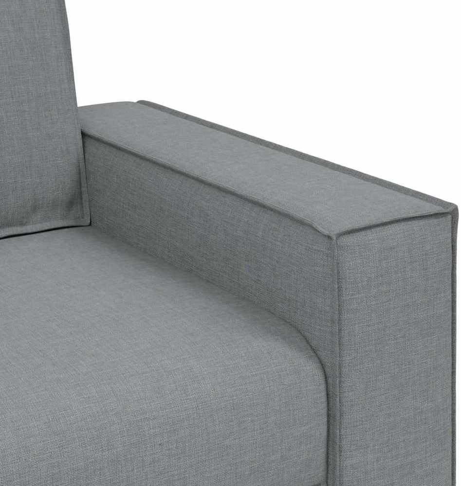 Dvivietė sofa, šviesiai pilka, 160x78x84 cm, audinys