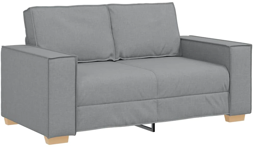Dvivietė sofa, šviesiai pilka, 160x78x84 cm, audinys