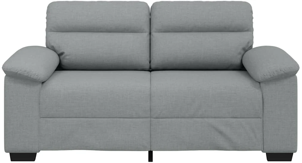 Dvivietė sofa, šviesiai pilka, 160x81x84 cm, audinys