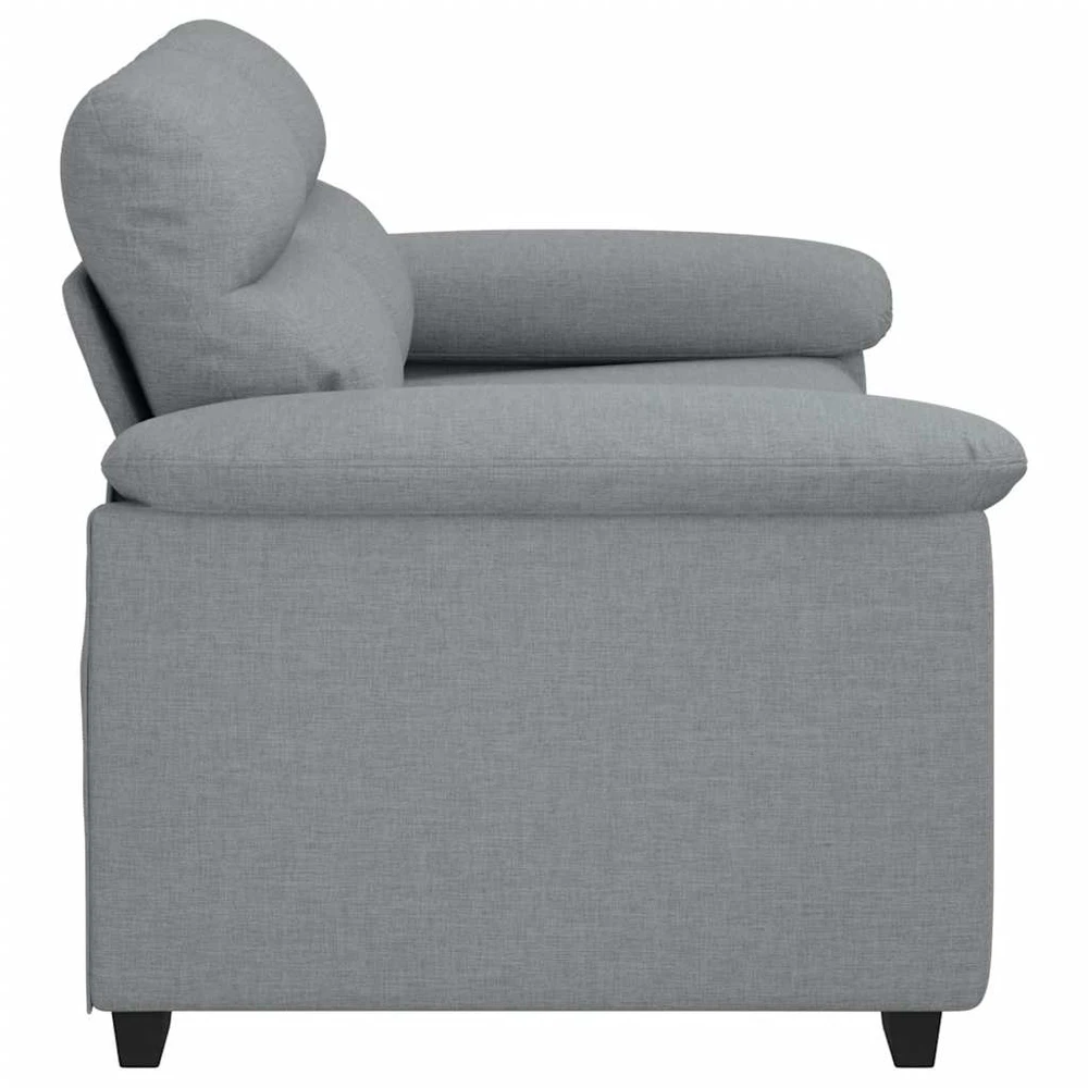 Dvivietė sofa, šviesiai pilka, 160x81x84 cm, audinys