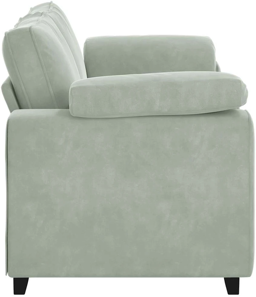 Dvivietė sofa, šviesiai pilka, 180x77x82 cm, aksomas