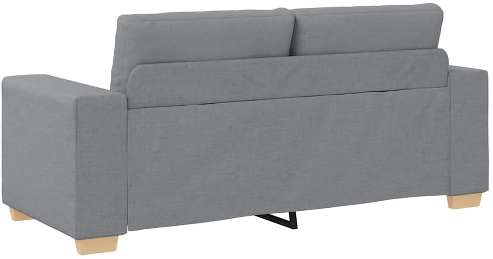 Dvivietė sofa, šviesiai pilka, 180x77x82 cm, audinys
