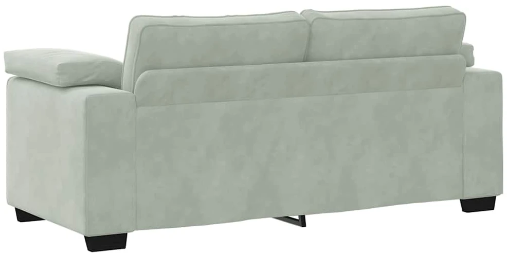 Dvivietė sofa, šviesiai pilka, 180x77x82 cm, aksomas