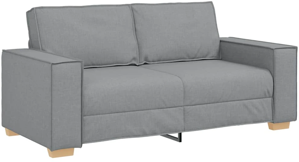 Dvivietė sofa, šviesiai pilka, 180x78x84 cm, audinys