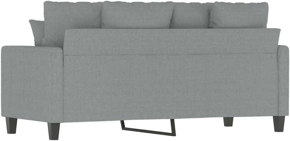 Dvivietė sofa, šviesiai pilkos spalvos, 140cm, audinys