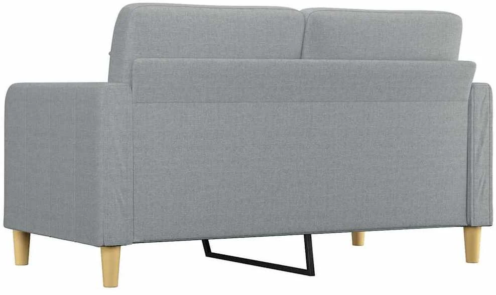 Dvivietė sofa, šviesiai pilkos spalvos, 140cm, audinys