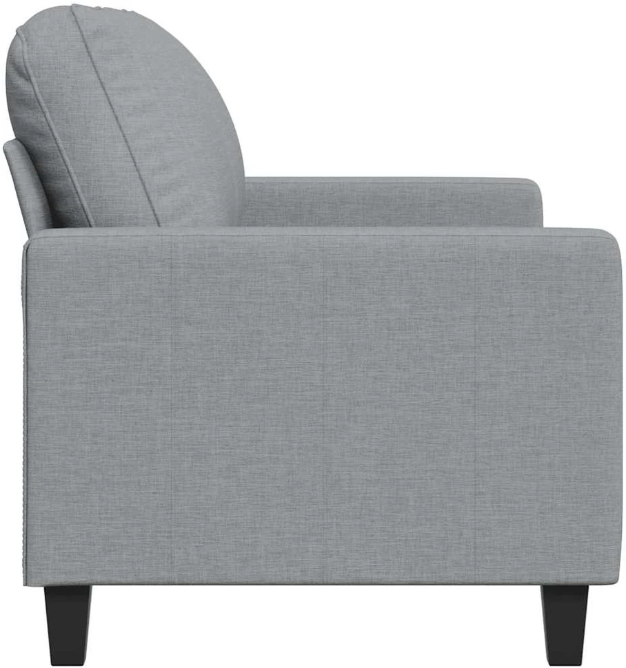 Dvivietė sofa, šviesiai pilkos spalvos, 120cm, audinys