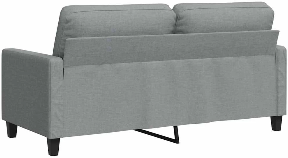 Dvivietė sofa, šviesiai pilkos spalvos, 140cm, audinys