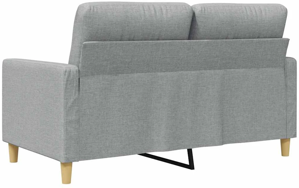 Dvivietė sofa, šviesiai pilkos spalvos, 120cm, audinys