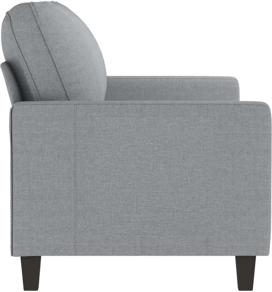 Dvivietė sofa, šviesiai pilkos spalvos, 140cm, audinys