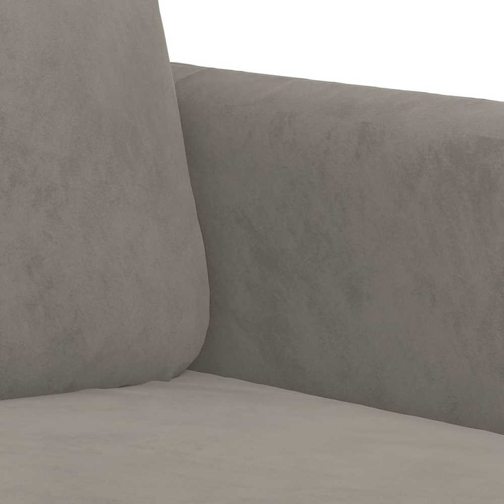 Dvivietė sofa, šviesiai pilkos spalvos, 120cm, aksomas