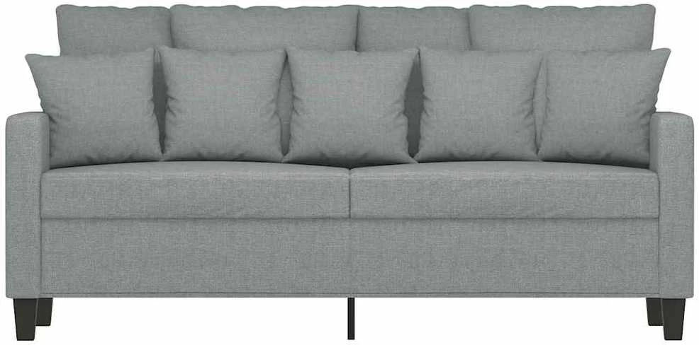 Dvivietė sofa, šviesiai pilkos spalvos, 140cm, audinys