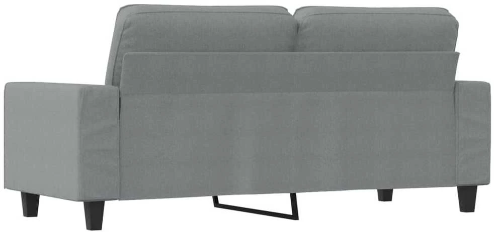Dvivietė sofa, šviesiai pilkos spalvos, 140cm, audinys
