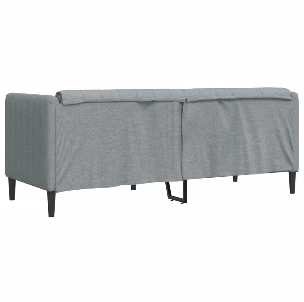Dvivietė sofa, šviesiai pilkos spalvos, audinys