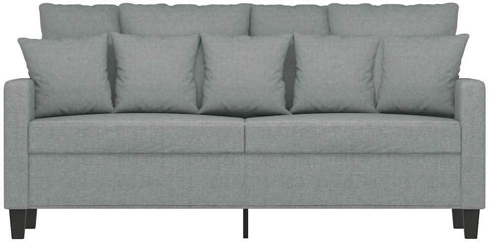 Dvivietė sofa, šviesiai pilkos spalvos, 140cm, audinys