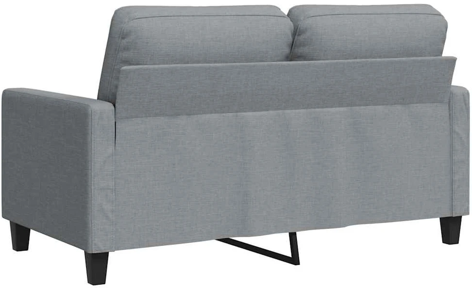 Dvivietė sofa, šviesiai pilkos spalvos, 120cm, audinys