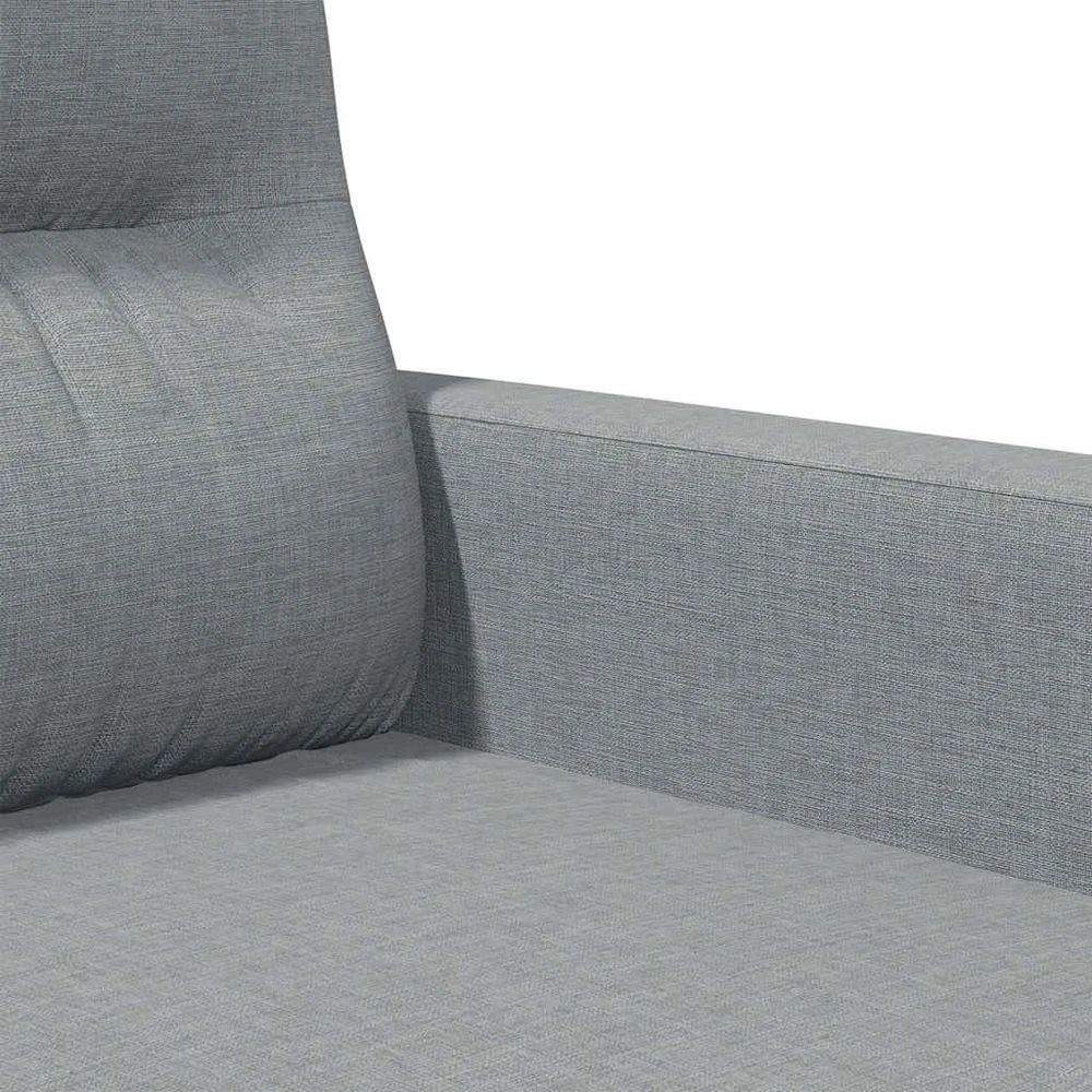 Dvivietė sofa, šviesiai pilkos spalvos, 140cm, audinys