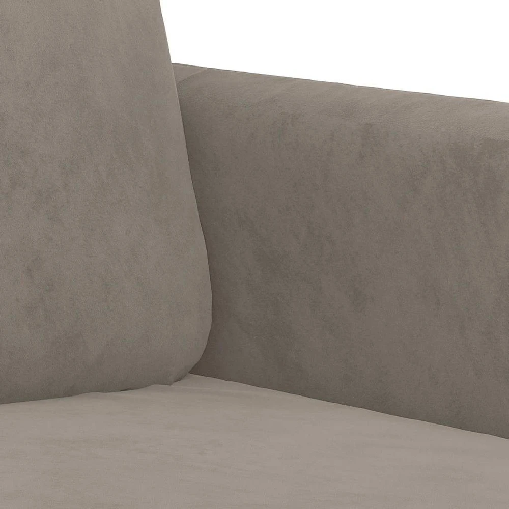 Dvivietė sofa, šviesiai pilkos spalvos, 120cm, aksomas
