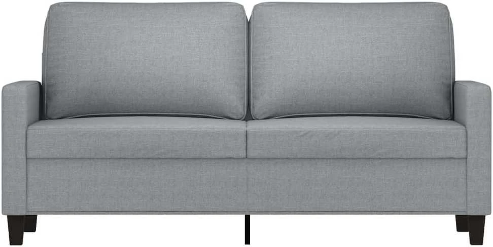 Dvivietė sofa, šviesiai pilkos spalvos, 140cm, audinys