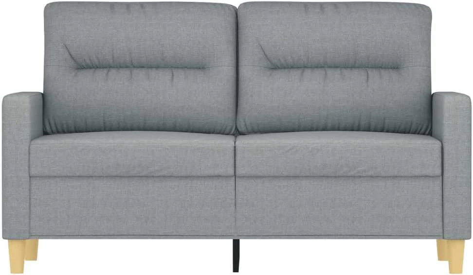 Dvivietė sofa, šviesiai pilkos spalvos, 120cm, audinys