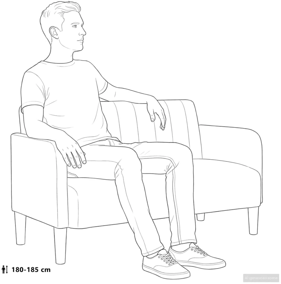 Dvivietė sofa, tamsiai pilka, 109 cm, aksomas