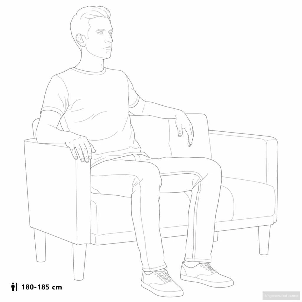 Dvivietė sofa, tamsiai pilka, 111 cm, audinys