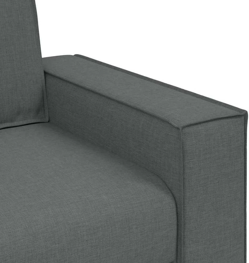 Dvivietė sofa, tamsiai pilka, 160x78x84 cm, audinys
