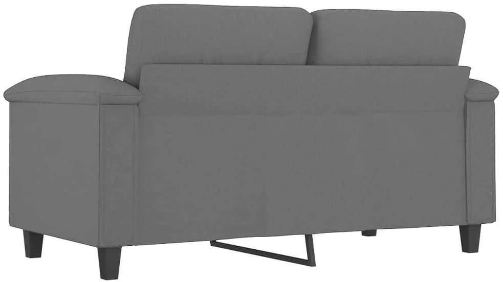 Dvivietė sofa, tamsiai pilka, 120cm, mikropluošto audinys