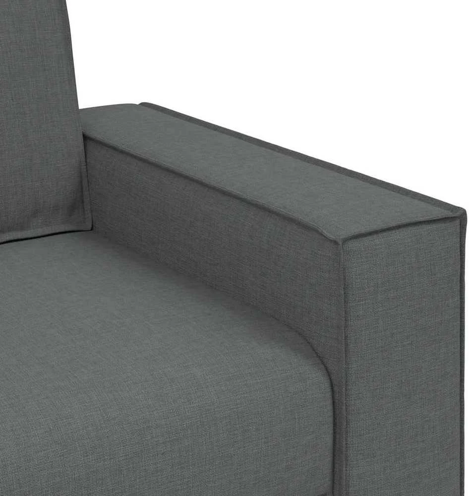 Dvivietė sofa, tamsiai pilka, 180x78x84 cm, audinys
