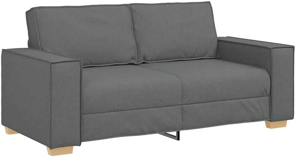 Dvivietė sofa, tamsiai pilka, 180x78x84 cm, audinys