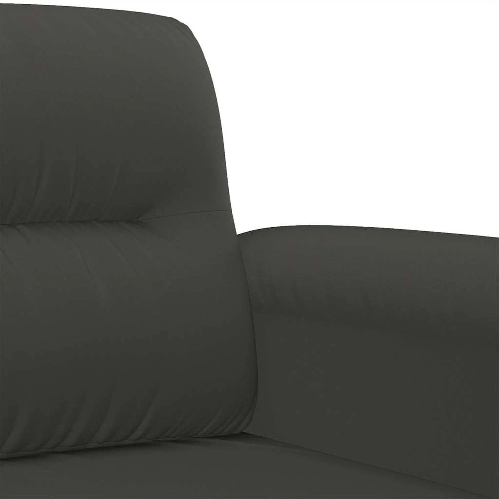 Dvivietė sofa, tamsiai pilka, 140cm, mikropluošto audinys
