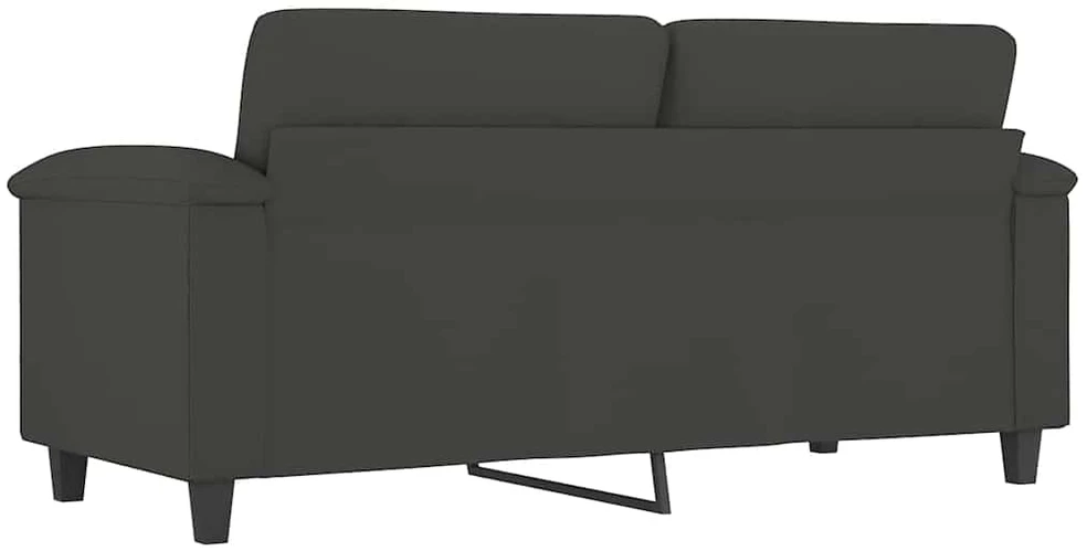 Dvivietė sofa, tamsiai pilka, 140cm, mikropluošto audinys