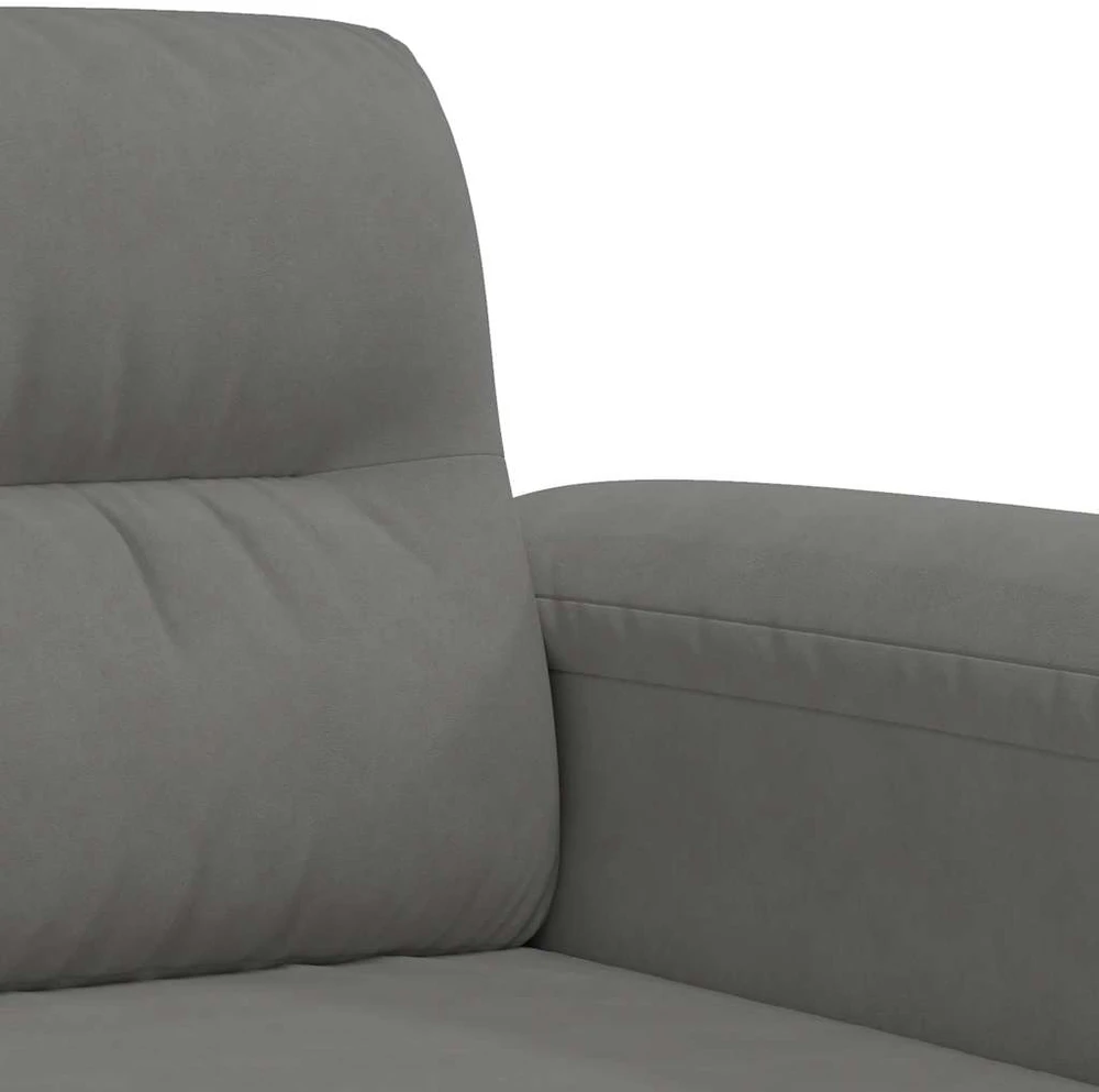 Dvivietė sofa, tamsiai pilka, 140cm, mikropluošto audinys