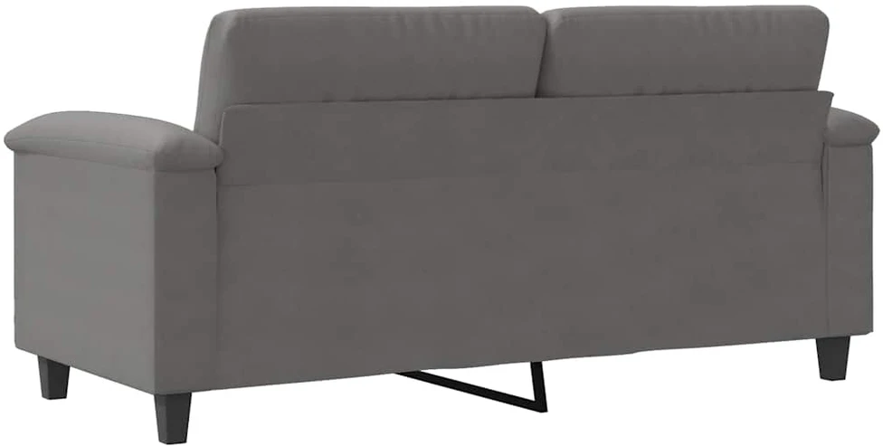 Dvivietė sofa, tamsiai pilka, 140cm, mikropluošto audinys