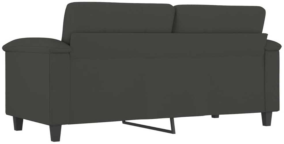 Dvivietė sofa, tamsiai pilka, 140cm, mikropluošto audinys