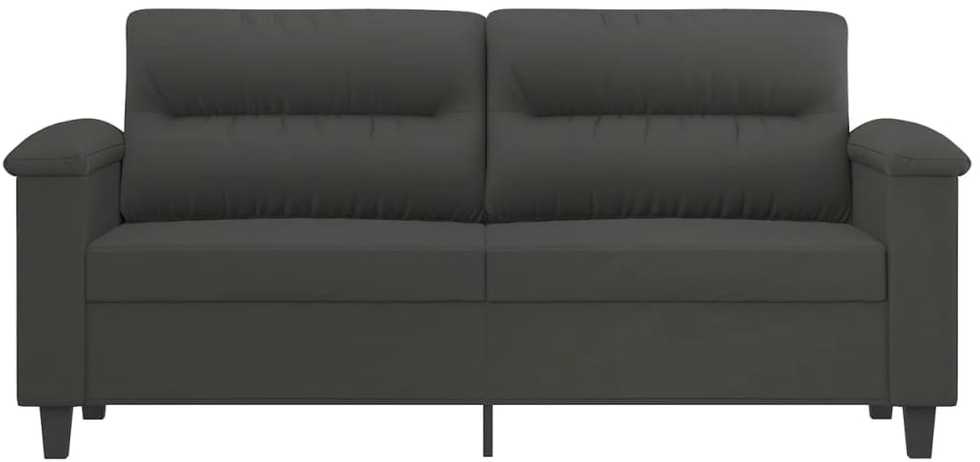 Dvivietė sofa, tamsiai pilka, 140cm, mikropluošto audinys