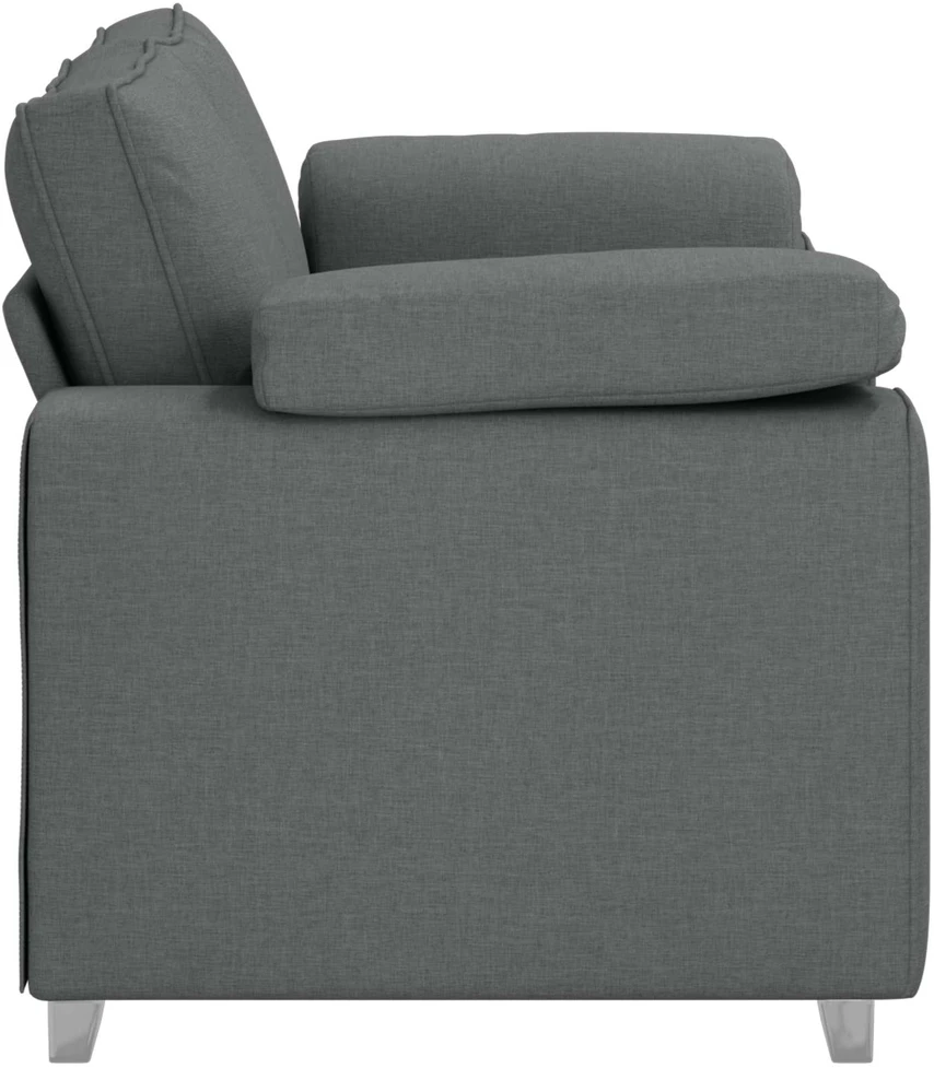 Dvivietė sofa Tamsiai pilka 160 cm audinys