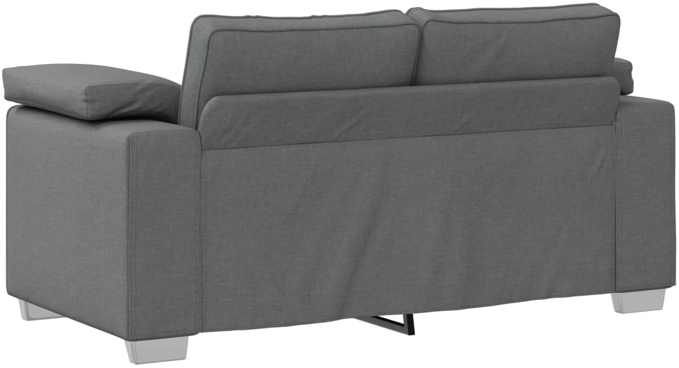 Dvivietė sofa Tamsiai pilka 160 cm audinys