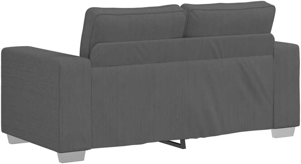 Dvivietė sofa, tamsiai pilka, 160x77x82 cm, velvetas, audinys