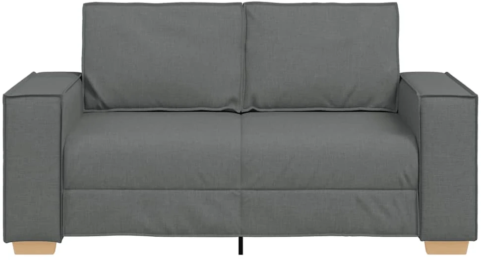 Dvivietė sofa, tamsiai pilka, 160x78x84 cm, audinys