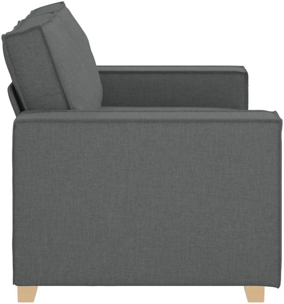 Dvivietė sofa, tamsiai pilka, 160x78x84 cm, audinys