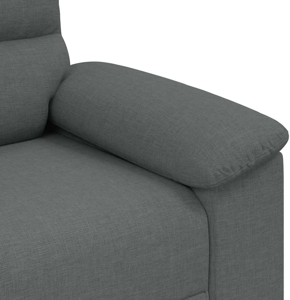 Dvivietė sofa, tamsiai pilka, 160x81x84 cm, audinys