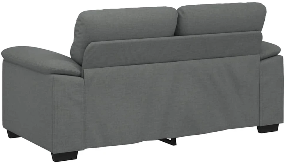 Dvivietė sofa, tamsiai pilka, 160x81x84 cm, audinys