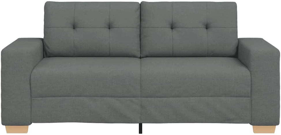 Dvivietė sofa, tamsiai pilka, 180x77x82 cm, audinys