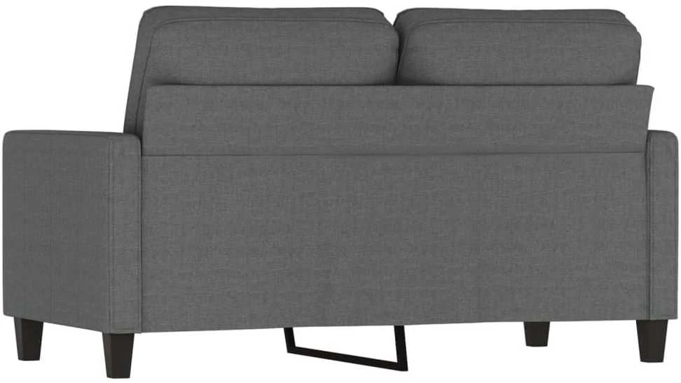 Dvivietė sofa, tamsiai pilkos spalvos, 120cm, audinys