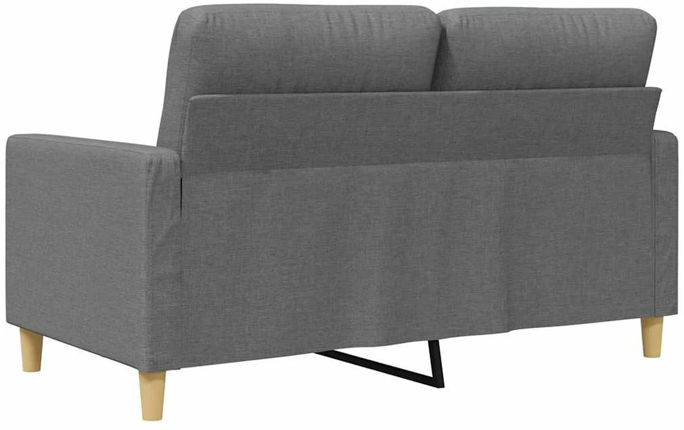 Dvivietė sofa, tamsiai pilkos spalvos, 120cm, audinys