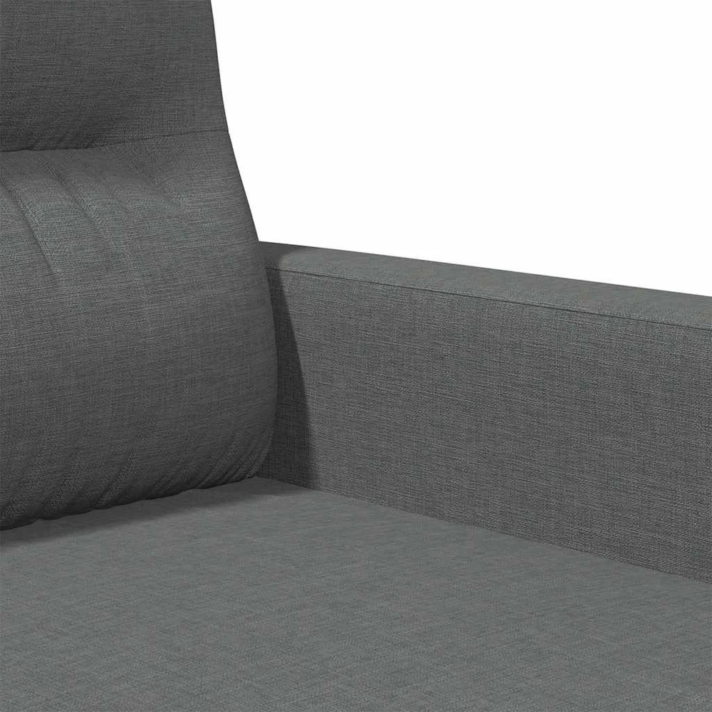 Dvivietė sofa, tamsiai pilkos spalvos, 120cm, audinys