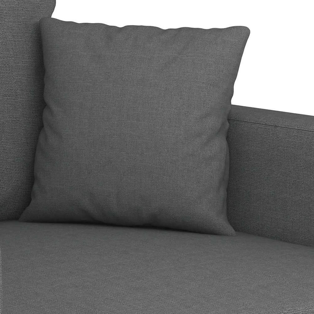 Dvivietė sofa, tamsiai pilkos spalvos, 120cm, audinys